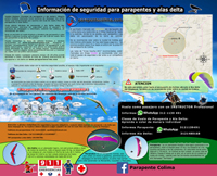 Cartel de Seguridad Parapente Colima